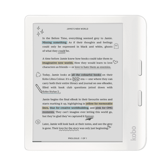 Lector E Reader Kobo Libra Colour HD 7" - 32GB - Blanco