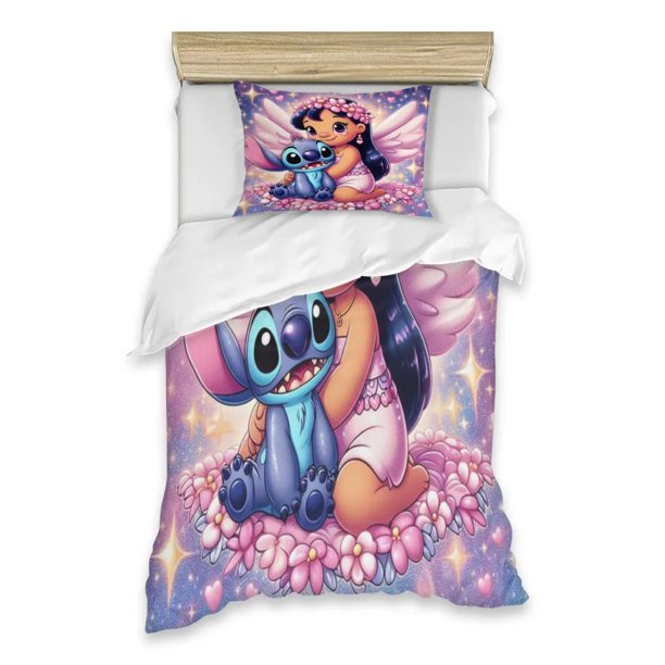 Single Bed Duvet Cover Cartoon Stitch Cartoon Cute Kids Bedding Sets Double Bed Duvet Cover Luxury Bedroom Decoration Bed Sheets