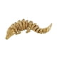 thumbnail image 5 of Estatuilla De Cocodrilo Regalo Simulación De Cocodrilo Modelo De Juguete Para Patio Escritorio Oficina Dorado, 5 of 5