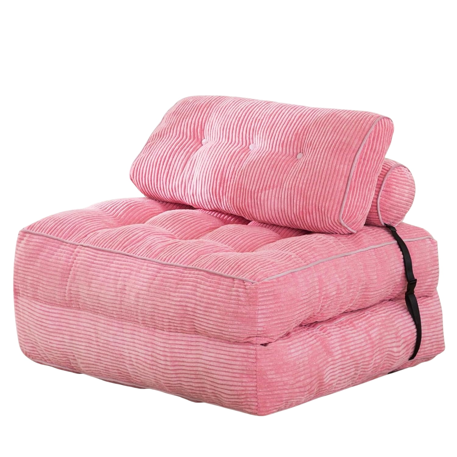 Pitaya - Silla Sofá Cama 155x81cm Puff Plegable Acolchada Hogar