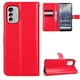 thumbnail image 2 of Funda tipo libro para Nokia G60 5G, cartera todo‑en‑uno, funda multifuncional con tarjetero y correa de muñeca desmontable, 2 of 4