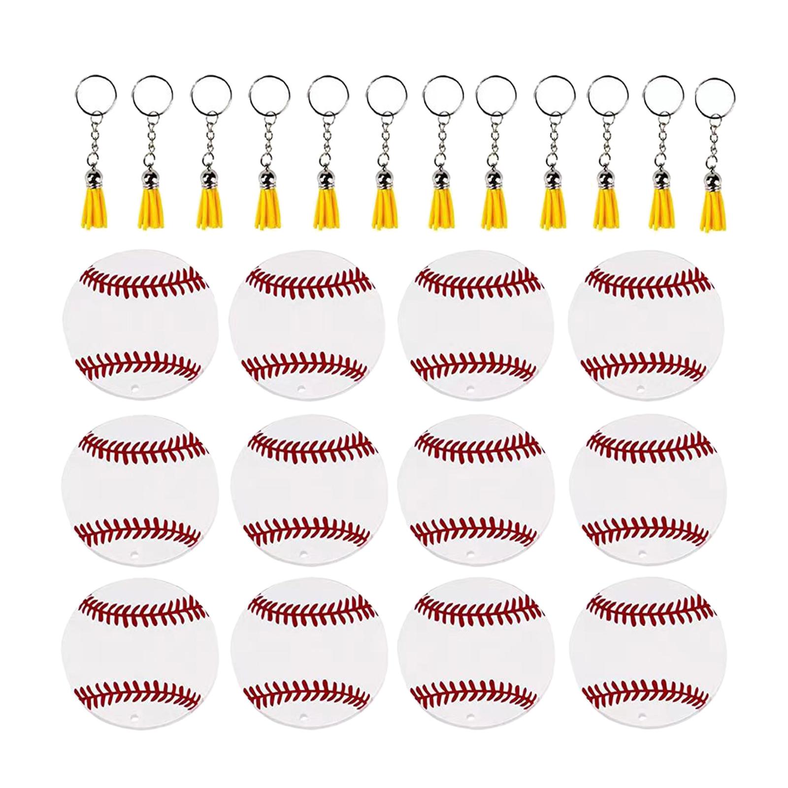 Magideal - De Llavero De Béisbol, De De Llavero Para Manualidades, Fabricación De Joyas, Y Pulseras, , Blanco