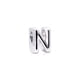 thumbnail image 2 of Dije Pandora Letra N Plata Esterlina, 2 of 2
