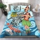 thumbnail image 1 of Juego de cama Tuvalu - Niñas polinesias con tiburón, 1 of 3