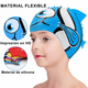 thumbnail image 2 of Kit de Natación Gafas Gorro Silicona azul, 2 of 3