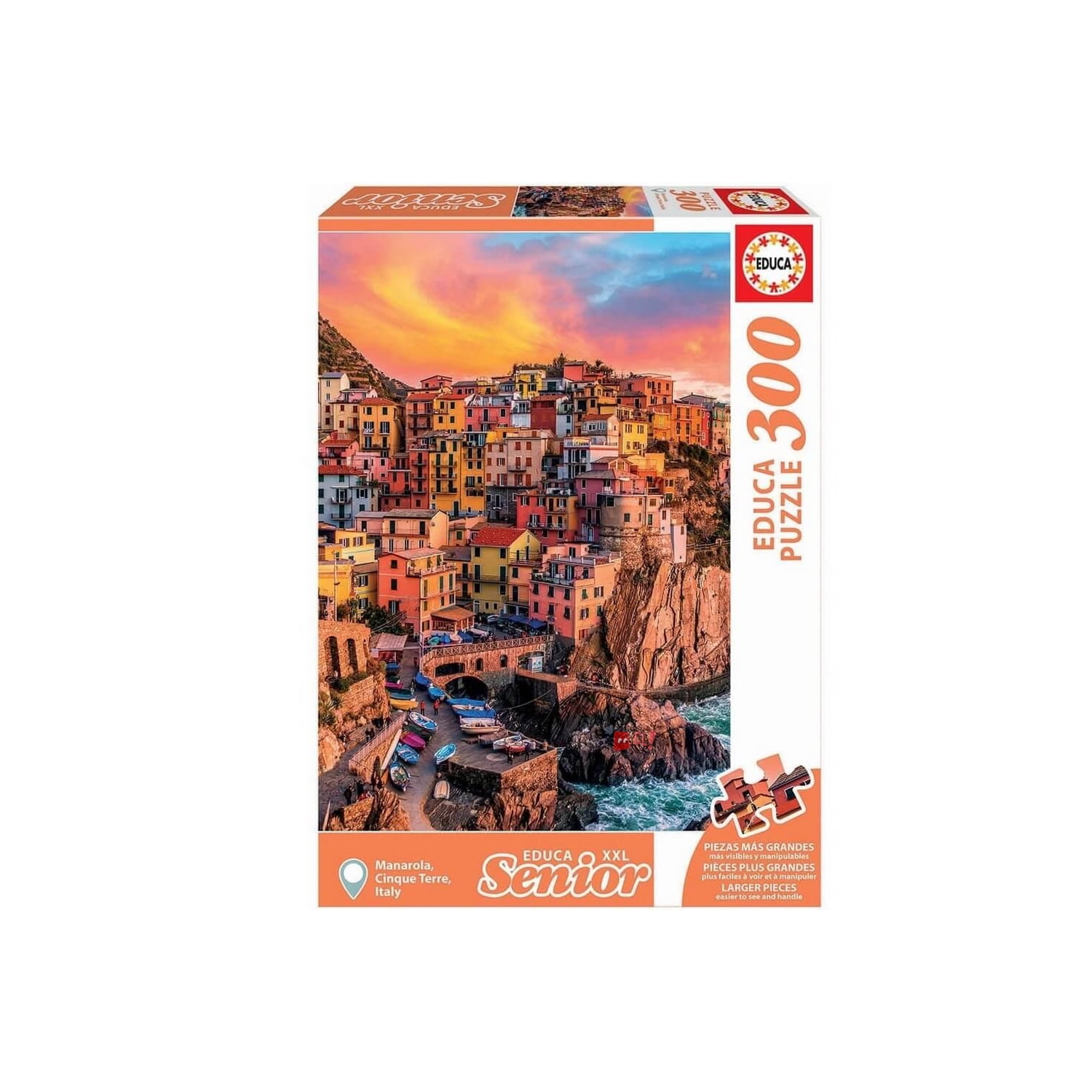 Educa - Puzzle Senior Manarola 300 Piezas Tamaño 48x68cm - Ps