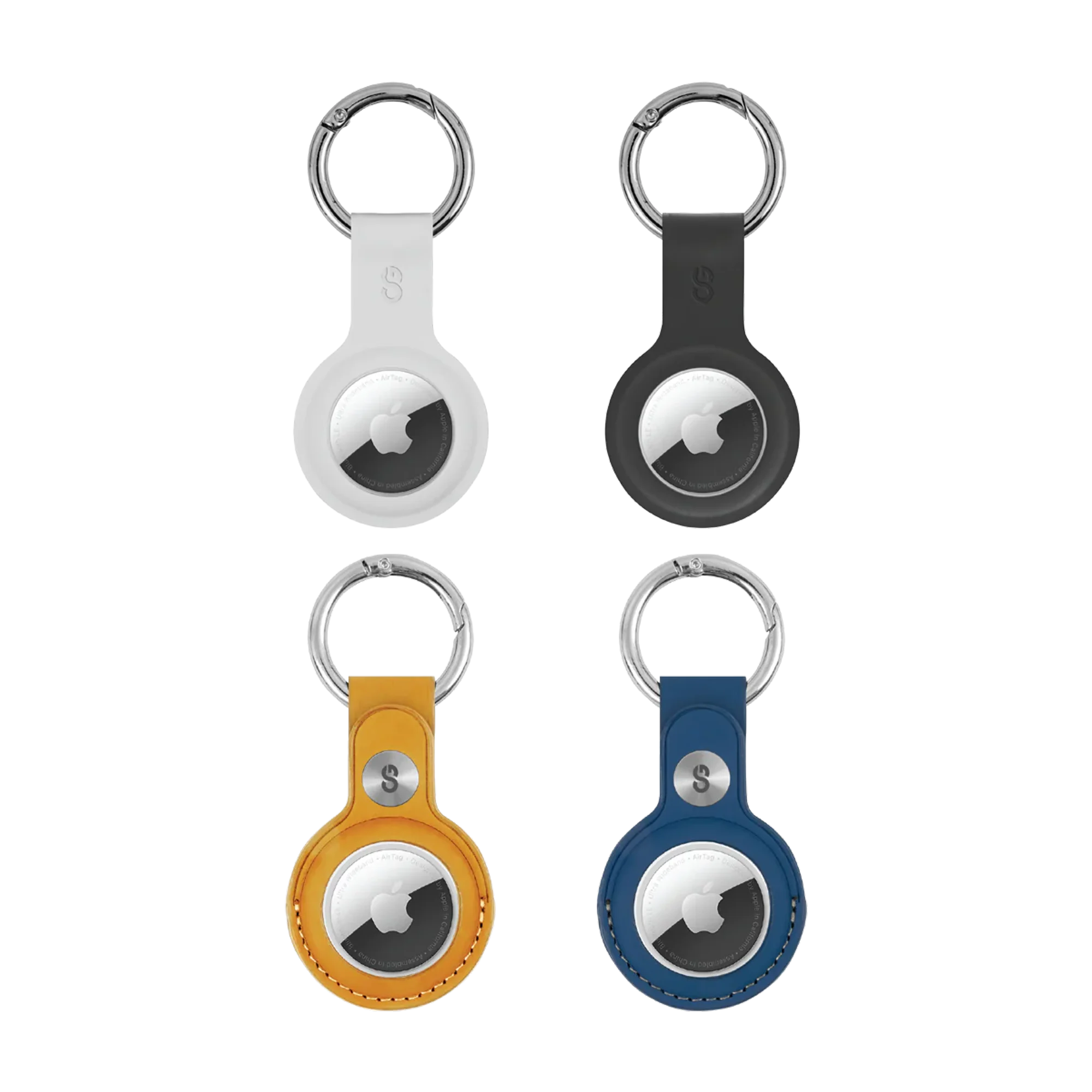 Logiix Tags For Airtag 4 Pack Multicoloured