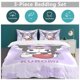 thumbnail image 5 of Kuromi Quilt Set Thicken Soft 3 Pieces Bedding Set All Season Duvet Cove with 2 Pillowcases for Adult Women Girls Teens Home Room Decor, 5 of 5