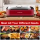thumbnail image 2 of Parrilla Interior Techwood 1500W Sin Humo con Tapa de Vidrio Roja, 2 of 7