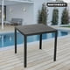 thumbnail image 4 of Mesa Terraza Polywood Impermeable 78x78cm Gris Gris Oscuro Tamaño Único, 4 of 5