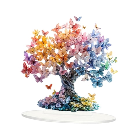 Bothyi - Adorno De Mesa De Árbol De La Suerte, Accesorios De Estantería, Decoración De Escritorio Versátil