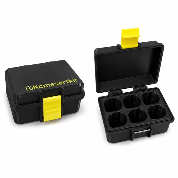 Caja de película Kcmssertkir 35 mm, 3 rollos, negra, impresión 3D