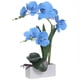thumbnail image 1 of Orquídea artificial FuleHouzz azul de 39 cm con vaso de cerámica, 1 of 7