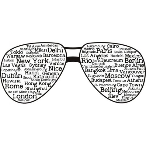 Rienda Libre Graphics - Decomural Capital City Sunglasses Ws-18594