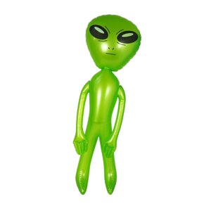 Magideal - Alien Inflable, Muñeca Inflable Infla Juguetes Alienígenas, Globo Alienígena Juguete Para Niños Adultos Para Fiesta Temática Del Espacio Exterior Bar , Verde