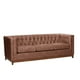 thumbnail image 2 of Sofa Roma 3C Cuero Colorado Caramelo, 2 of 5