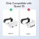 thumbnail image 2 of Almohadilla facial para Oculus Quest 3S Meta Quest 3S de piel sintética, color negro, 2 of 7