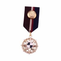 Ioensy - Insignia De Tela A Rayas, Medalla, Joyería Única, Ramillete Para Abrigo, Camisa, Mujer, Hombre, Estilo B
