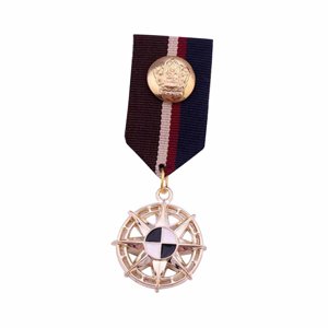 Ioensy - Insignia De Tela A Rayas, Medalla, Joyería Única, Ramillete Para Abrigo, Camisa, Mujer, Hombre, Estilo B