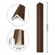 thumbnail image 3 of Angulo Terminación Wall Panel Wpc 2.7m Tabaco Negro Pack 5, 3 of 5