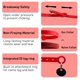 thumbnail image 3 of Collar para gato Nuvuq rojo con cierre de seguridad, suave y liviano, 17,5-26 cm, 3 of 7
