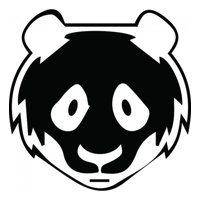 Rienda Libre Graphics - Decomural Panda Head Animals Bears Ws-32811