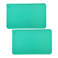 Magideal - Alfombrilla De Comida Para Perros, Prevención De Derrames De Alimentos, Alfombrilla De Alimentación Impermeable Para Mascotas Para Pisos De Protección Verde Fino