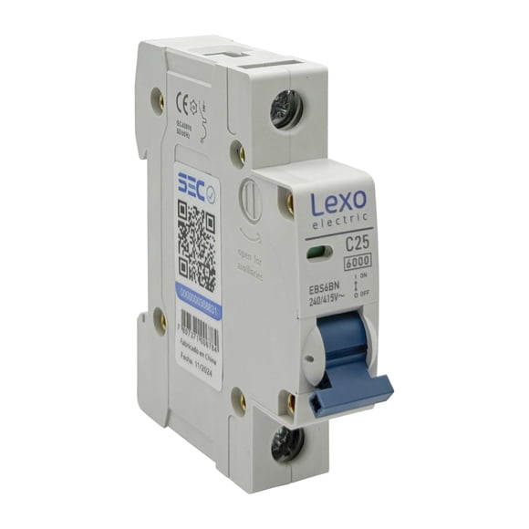 Interruptor Automático 1p 25a (1x25a) 6ka Curva C - Lexo