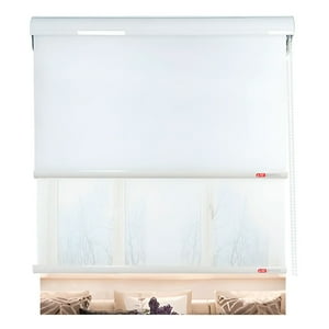 Cortina Roller Blackout Doble Visillo Cenefa Beiti 150X200