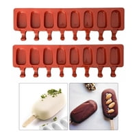 Genérico - Pack 2 Molde De Silicona Para Helados Molde De Helado 8Cavid