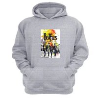 Genérico - Polerón Canguro The Beatles Gris Claro Talla S Unisex
