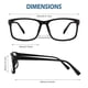 thumbnail image 5 of Gafas falsas CGID, lentes transparentes, sin receta, UV400 CN12, 5 of 5