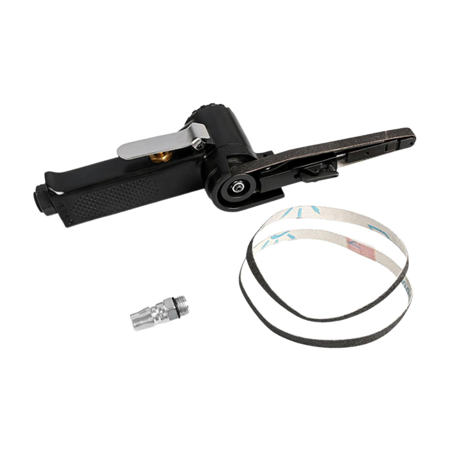 Ioensy - Lijadora De Banda Neumática, Máquina Lijadora Para Pulido De Metales, Desbarbado, Compresor De Aire De 10 Mm A