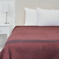 Frazada Térmica Queen / Líneas Rojo – Plumetti