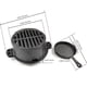 thumbnail image 2 of Parrilla Hibachi HAWOK de Hierro Fundido 25.5 cm para BBQ al Aire Libre, 2 of 9
