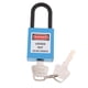 thumbnail image 2 of Seguridad Bloqueo de seguridad Candado con llave diferente pvc acero inoxidable azul, 2 of 5