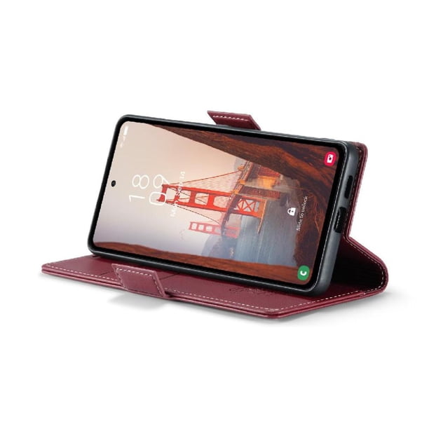 CaseMe tipo cartera Samsung Galaxy S23 FE con cierre magnético, RFID, tarjetero, soporte, carga inalámbrica
