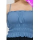 thumbnail image 4 of Top Corto De Tirantes Finos Ajustables Con Volantes En Capas Color Nube (talla Grande Para Mujer), 4 of 5