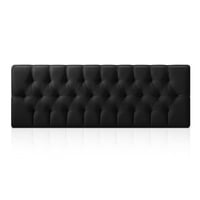 Muebles Hvm - Respaldo Capitone Antonia Hvm 2P Negro Cuero