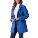 thumbnail image 4 of INSPIRE CHIC Abrigo de Mujer de Largo Medio con Cuello Mao, Abotonado, Abrigo de Invierno con Bolsillos Inclinados y Forro Completo Azul Marino XS, 4 of 6