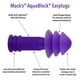 thumbnail image 2 of Tapones para natación Mack's AquaBlock Comfort, impermeables, morados, 2 of 9