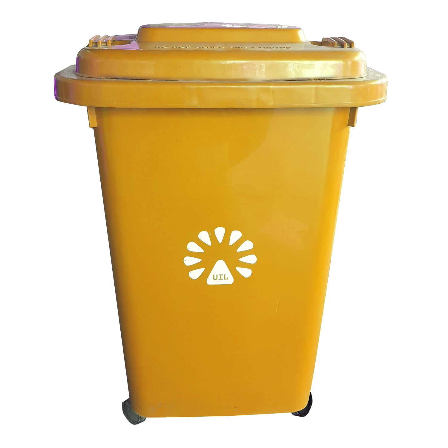 Basurero Frankfurt 50lt C/tapa Amarillo Lorenzini