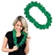 thumbnail image 4 of Collar Lei hawaiano satinado verde parpadeante con flores tropicales, 4 of 4
