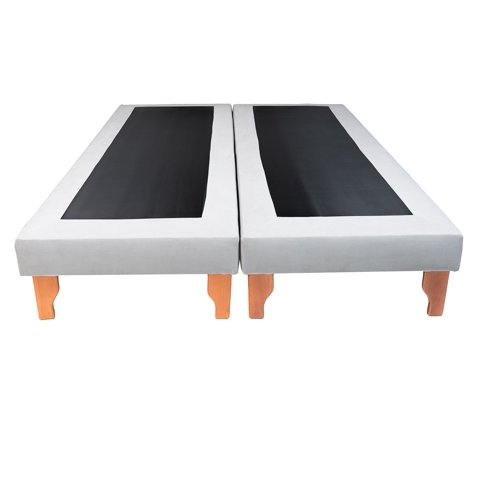 Muebles New - Base Dos Plazas Gris Lino