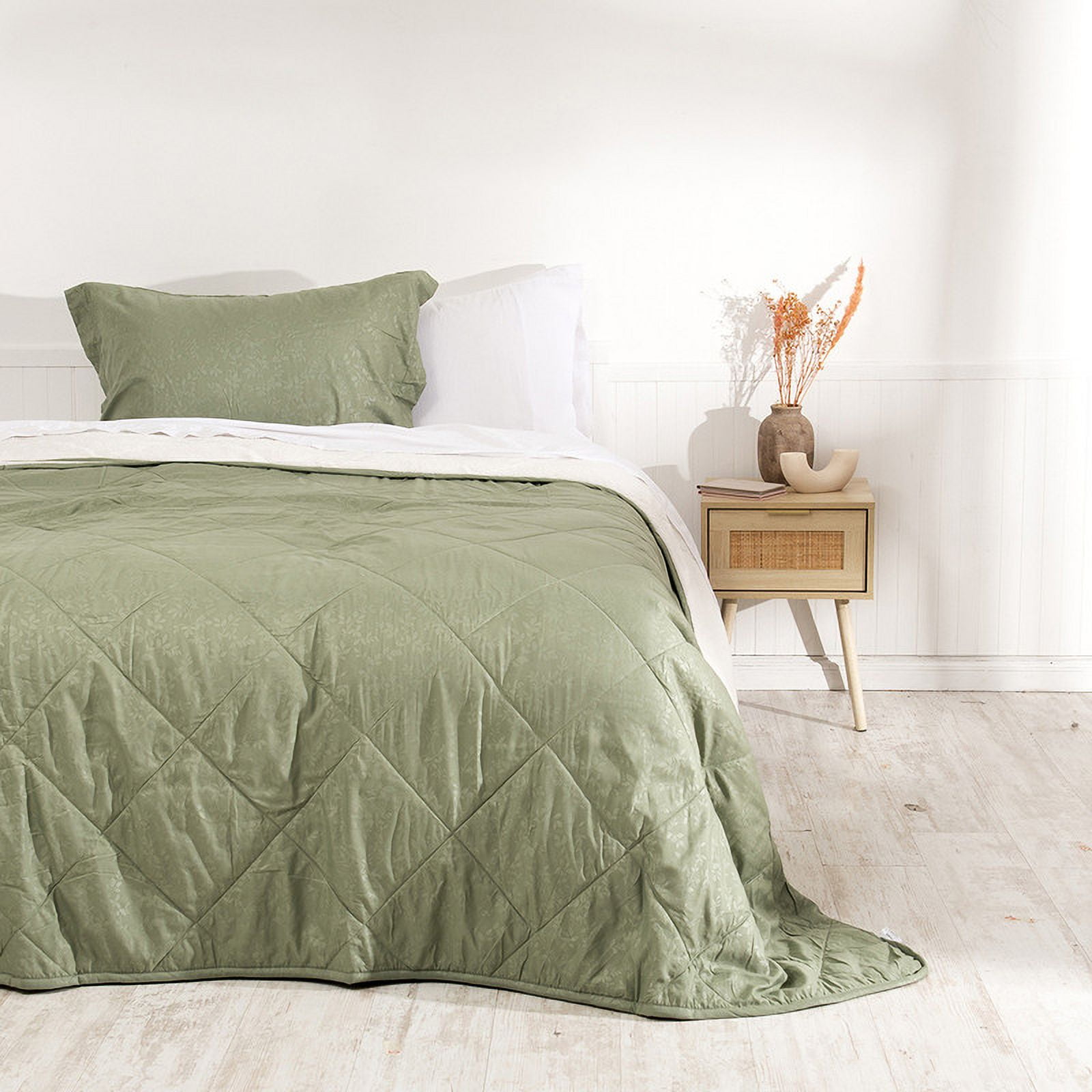 Mashini - Plumon Emboss+sherpa 1.5 P Verde