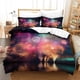 thumbnail image 2 of Juego de ropa de cama de 3 piezas con funda nórdica estampada de fuegos artificiales, funda nórdica colorida de microfibra suave con fundas de almohada y cierre de cremallera., 2 of 3