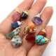 thumbnail image 2 of Namzi 5 Pzas Colgantes de Piedra Natural Irregulares, 7 X 12-10 X 25mm Dijes de Cristal Crudo, Colgantes de Piedra con Tapa Metálica para Suministros de Fabricación de Collares y Joyas DIY, Estilo 28, 2 of 2