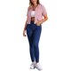 thumbnail image 2 of Camisa de Tweed con Flecos de Longitud Recortada para Mujer INSPIRE CHIC Primavera Manga Corta S Rosa, 2 of 6