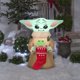 thumbnail image 1 of Gemma Christmas inflable Airblown Grogu™ con rana en calcetín, 1 of 2