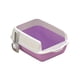 thumbnail image 4 of Caja De Arena Para Gatos Resistente A Las Manchas Y Antisalpicaduras Con Bandeja De Arena Para Gatos De Lado Alto, Color Morado, 4 of 5